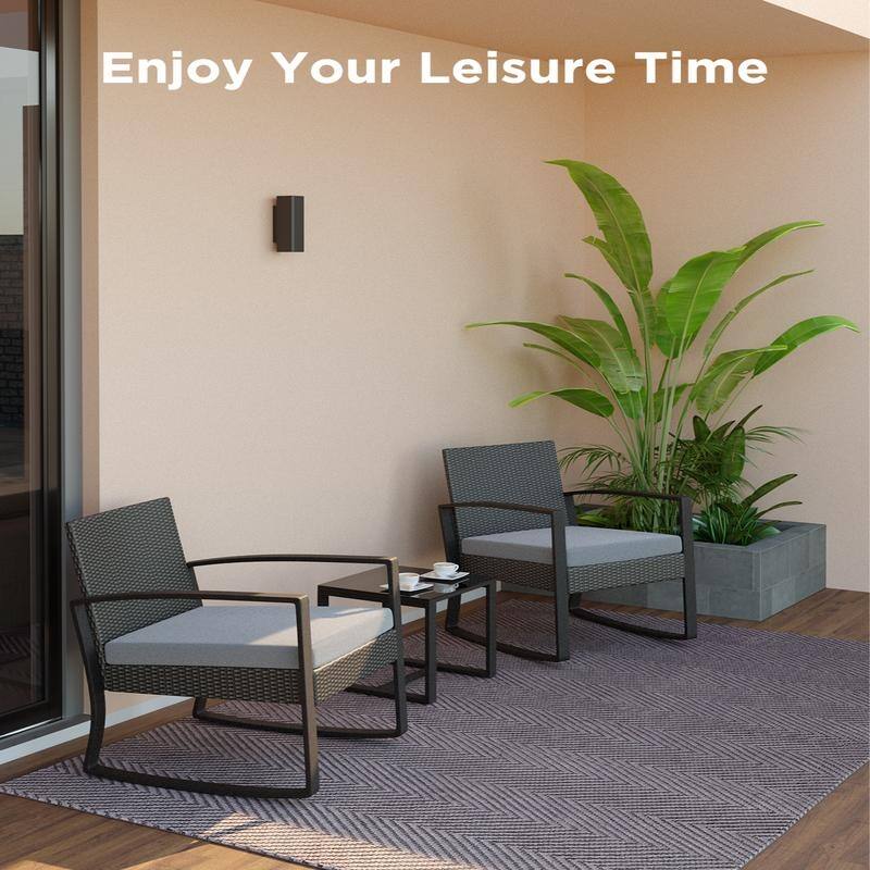 3-Piece Wicker Patio Furniture Set