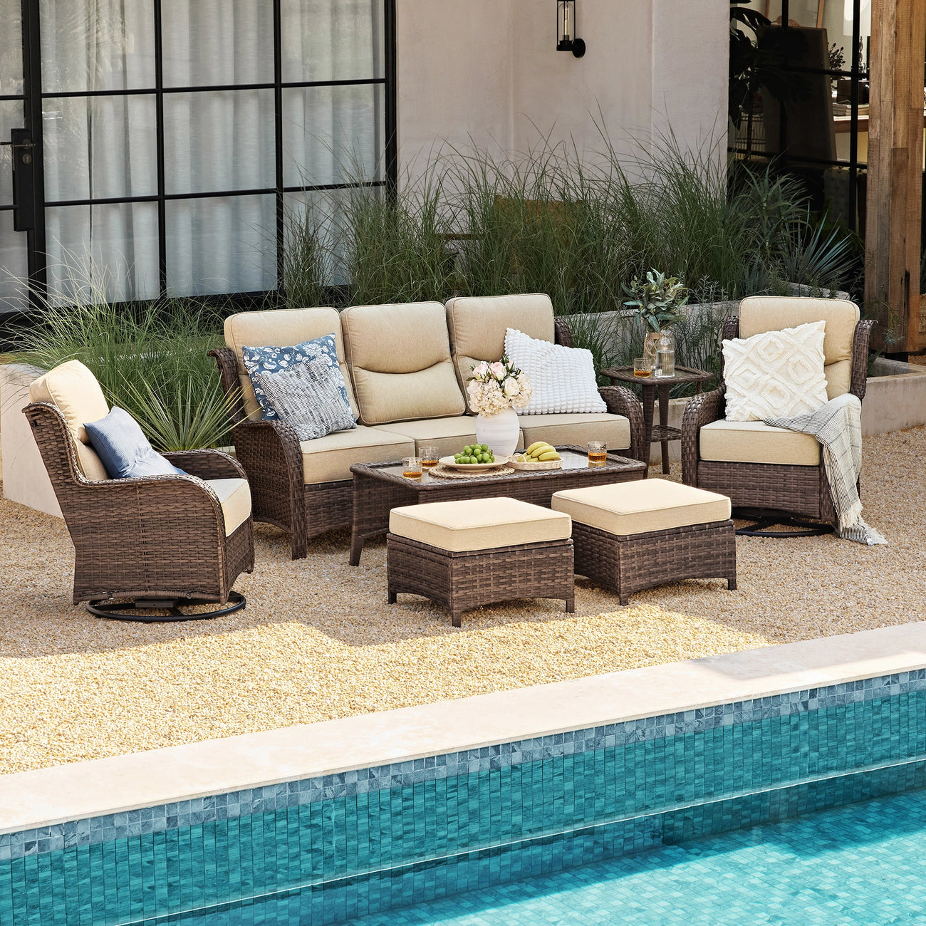Luxury Outdoor Sofa Set – Indoor Comfort, Made for Outdoors