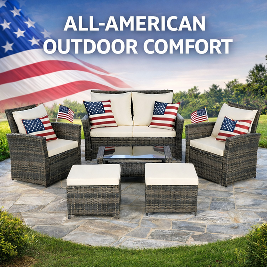 6 PCS - Luxury Outdoor Living, The American Way 🇺🇸
