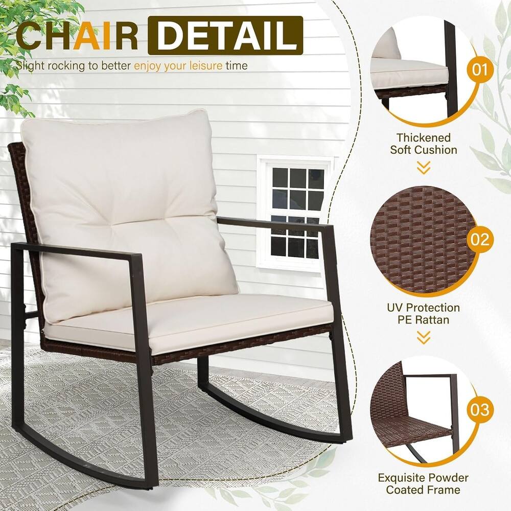 3-Piece Patio Bistro Set Outdoor