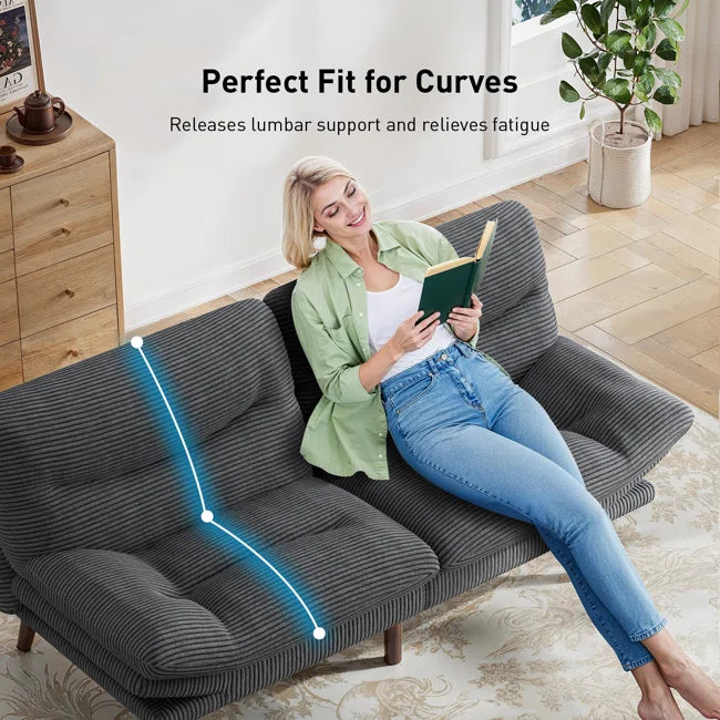 🛋️ 3-in-1 Luxury Convertible Futon Sofa Bed