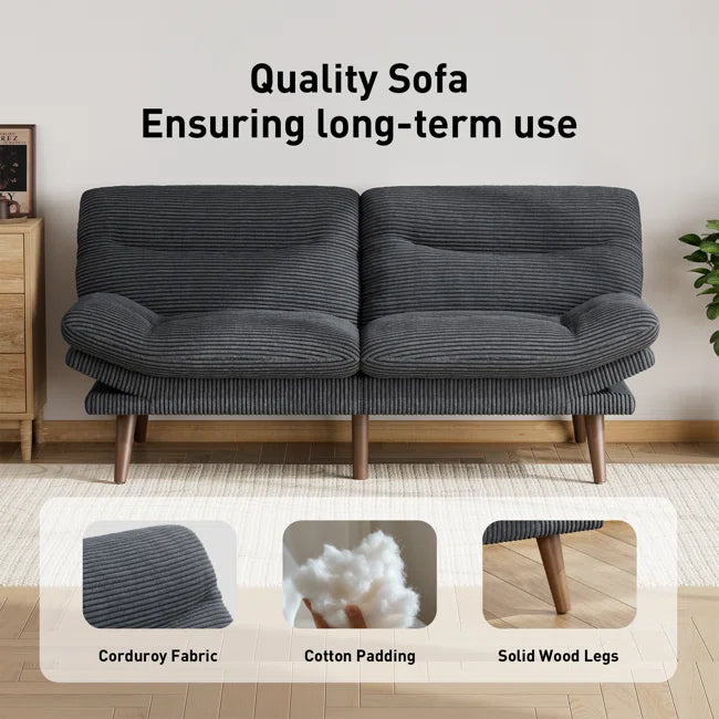 🛋️ 3-in-1 Luxury Convertible Futon Sofa Bed